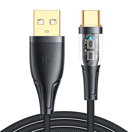 Cáp sạc Joyroom S-UL012A3 2.4A USB-A to Lightning Intelligent Power-Off Fast Charging Cable 1.2m-Black