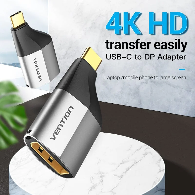 Đầu Chuyển Type-C to DP 4K VENTION TCC (4K@60Hz)