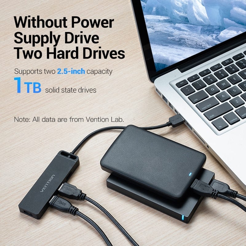 Hub Mở Rộng Kết Nối Đa Năng VENTION CHM (USB2.0 to USB2.0*4, with Power Supply)