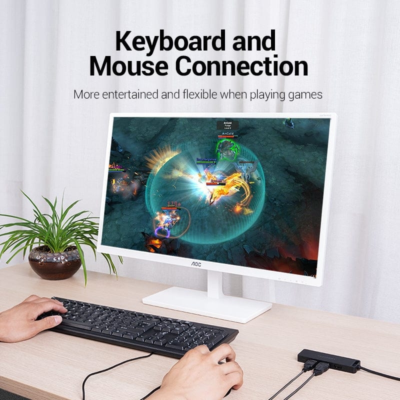 Hub Mở Rộng Kết Nối Đa Năng VENTION CHM (USB2.0 to USB2.0*4, with Power Supply)