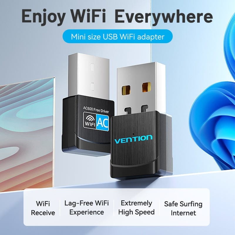 USB Wi-Fi Tốc Độ Cao VENTION KDS/KDR ( Wifi High Speed, Dual/Single Band)
