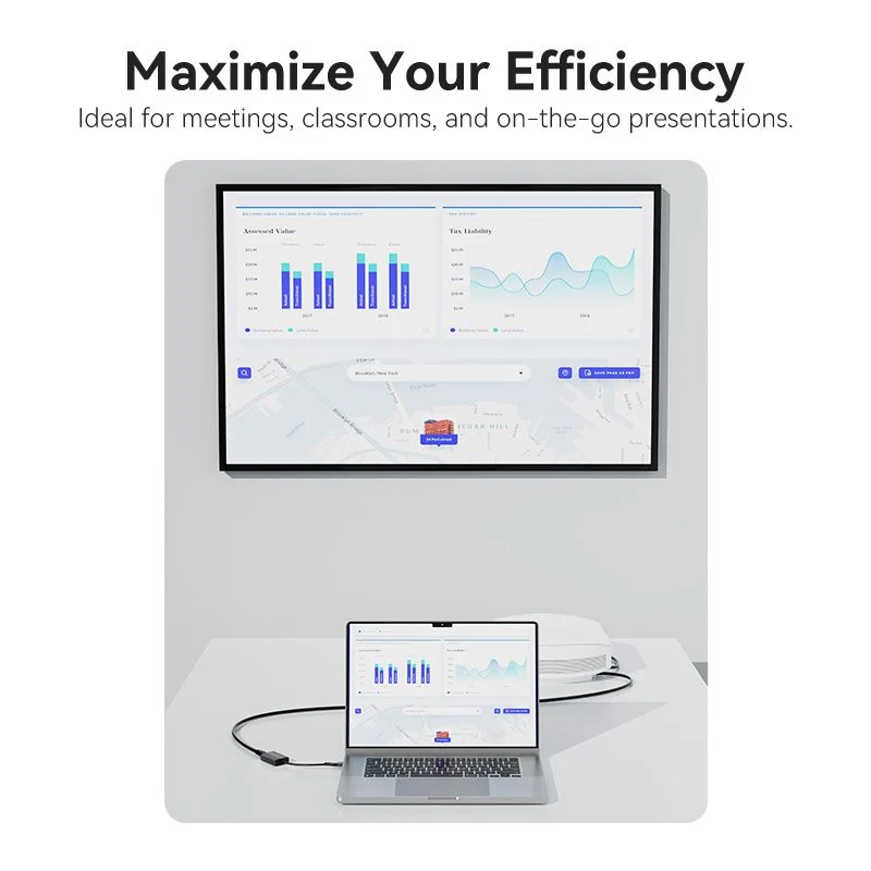 HUB Mở Rộng Đa Năng USB/Type-C to HDMI 1080p VENTION ACY (Dual input, 1080p@60Hz)