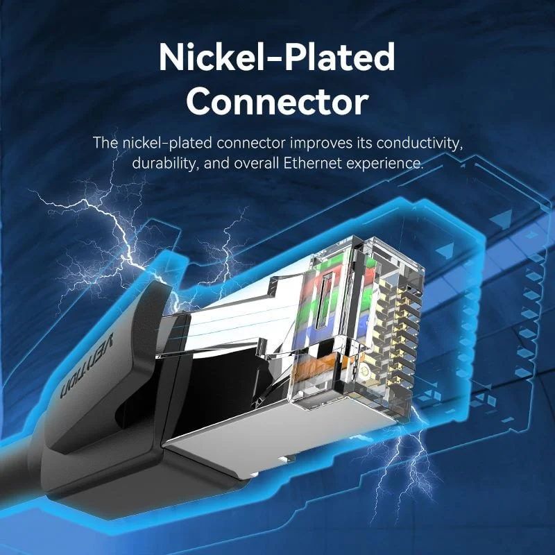 Cáp Mạng Tốc Độ Cao SFTP Cat8 VENTION IKK (40Gbps/2000MHz)