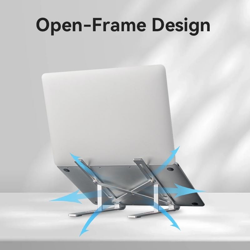 Giá Đỡ Tản Nhiệt Kim Loại Laptop VENTION KDM (Aluminum Alloy Type, 15kg, 6-Adjustable Viewing Angles)