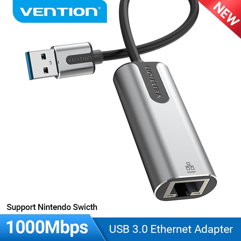HUB Kết Nối Mạng VENTION CEW (USB 3.0-A to RJ45 Gigabit Ethernet)
