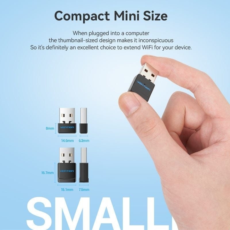 USB Wi-Fi Băng tần kép Vention KDSB0 (2.4Ghz/5GHz)