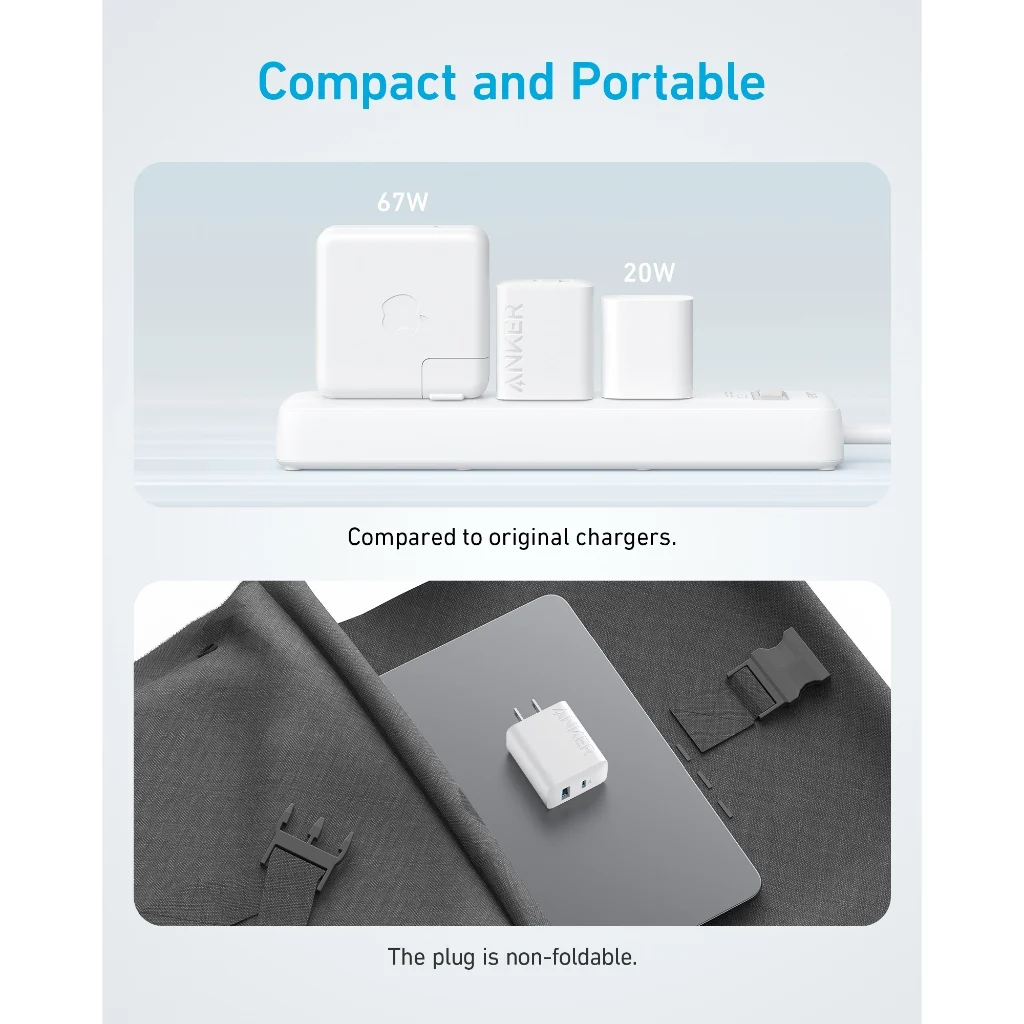 Cóc Sạc Nhanh C+A ANKER A2348 20W (MultiProtect Safety System)