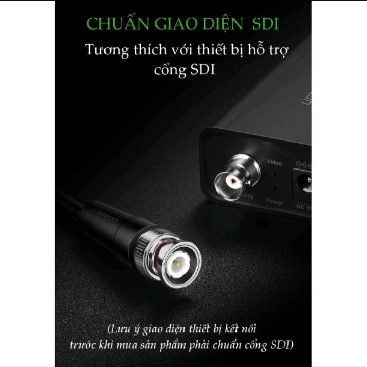 Dây cáp tín hiệu UGREEN SDI Male to Male Video Cable SP103