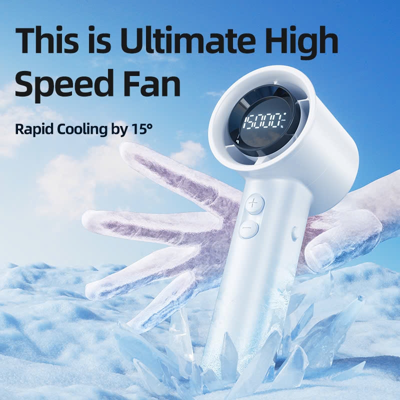 Quạt tích điện mini cầm tay RTAKO X5 High-Speed Cooling Fan (5000mAh, 15000RPM, sạc nhanh 20W, 3 Tốc Độ Quạt)