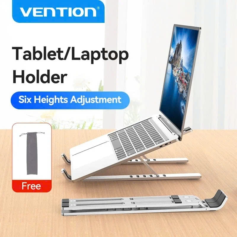 Giá Đỡ Laptop Nhôm Cao Cấp Vention Laptop Stand Silvery