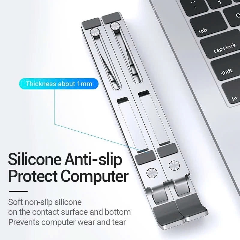 Giá Đỡ Laptop Nhôm Cao Cấp Vention Laptop Stand Silvery
