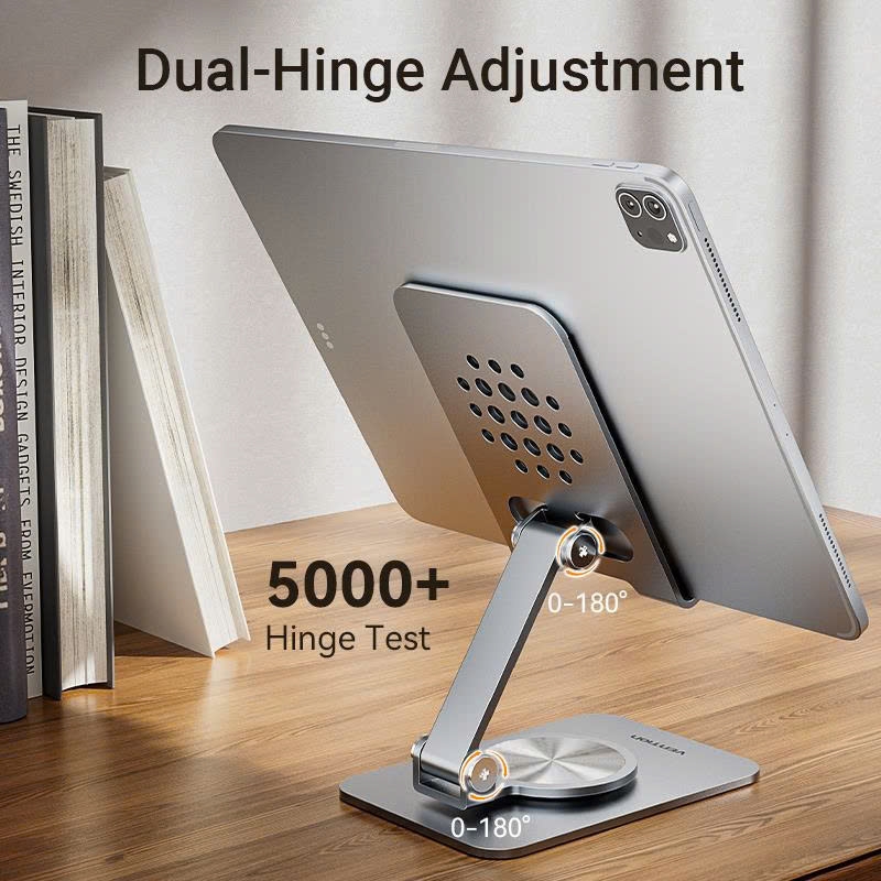 Đế giữ điện thoại, tablet máy tính bảng bằng kim loại xoay 360 độ Vention Aluminium Alloy