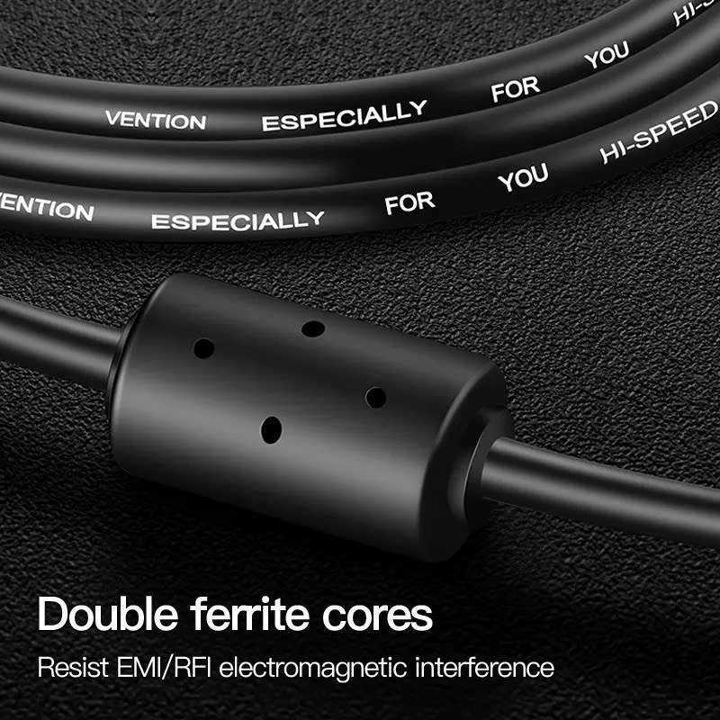 Cáp Máy In USB2.0 to USB-B Vention VAS-A16 (480Mbps, with 2*Ferrite Core)