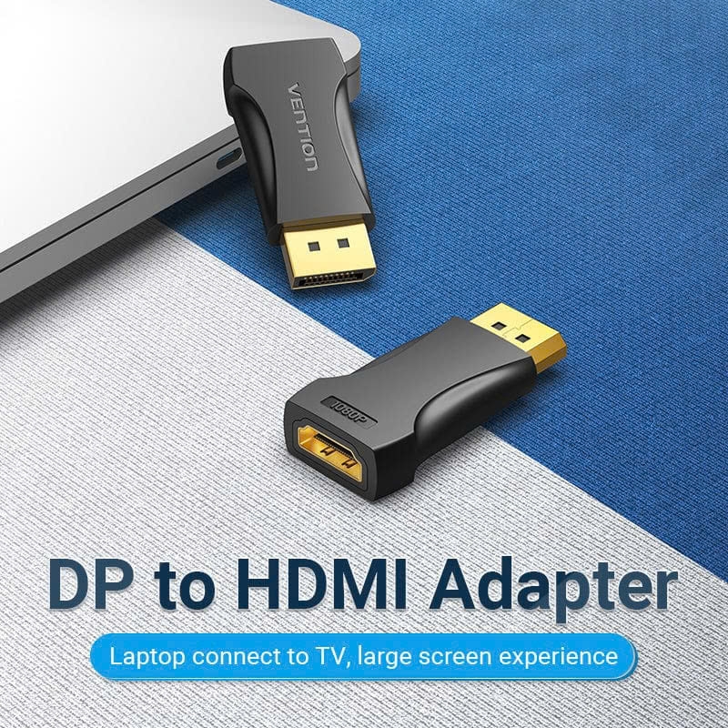 Đầu Chuyển DisplayPort to HDMI 1080p Vention HBO Có Chip xử lý (1080p@60Hz, Male to Female)