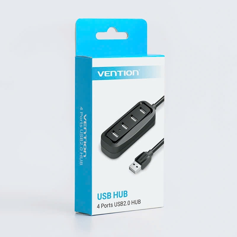 HUB Mở Rộng Đa Năng USB2.0 Vention VAS-J43 (480Mbps, 4*USB2.0)
