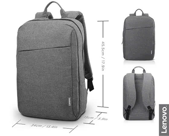 Balo Lenovo 15.6-inch Laptop Casual Backpack B210 Grey