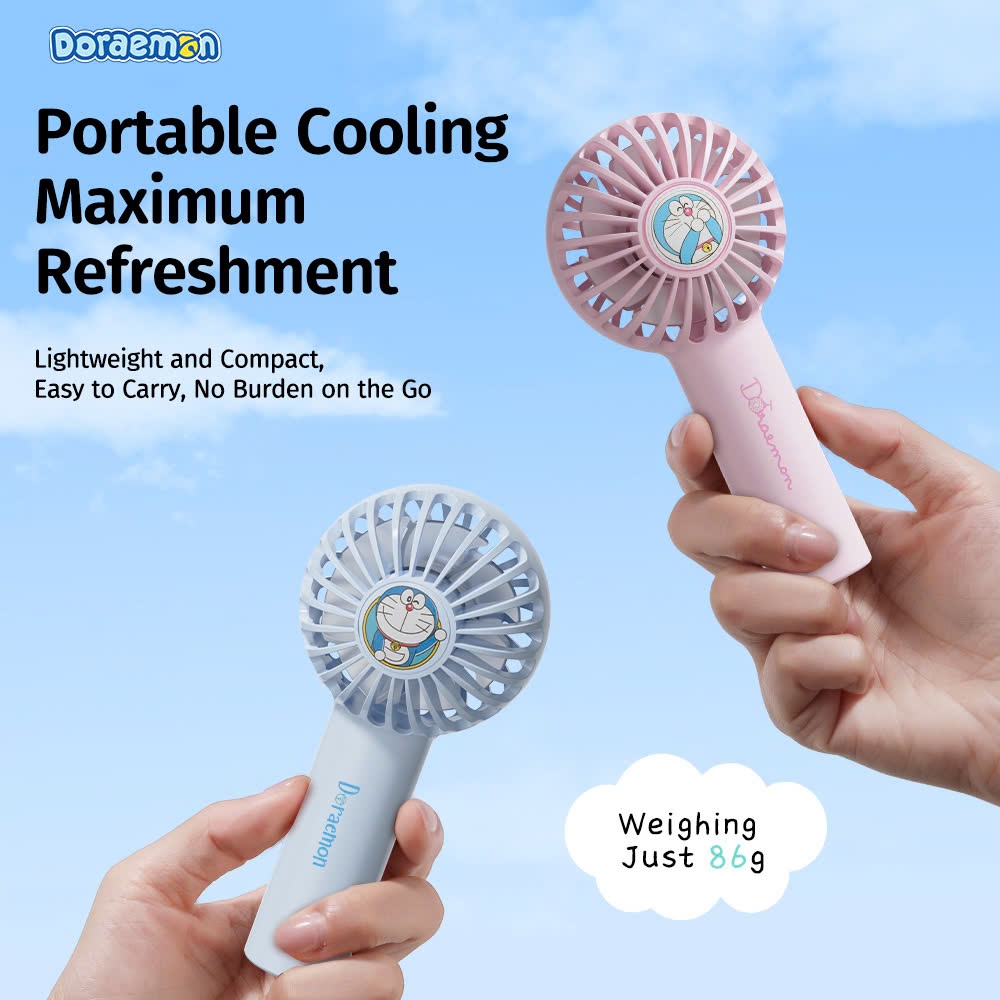 Quạt Cầm Tay Mini ROCK Doraemon Air Bubble Mini Handheld Fan