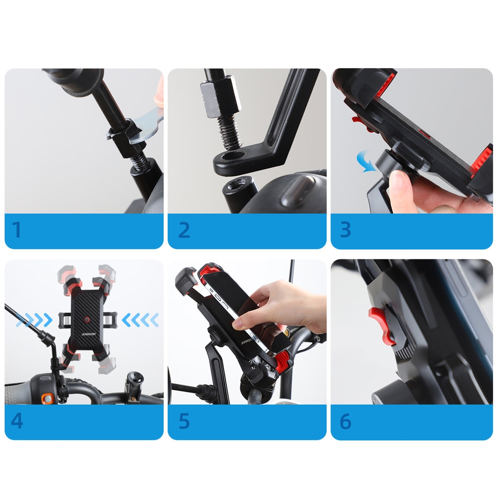 Giá đỡ điện thoại Joyroom JR-ZS288 Motorcycle Phone Mount