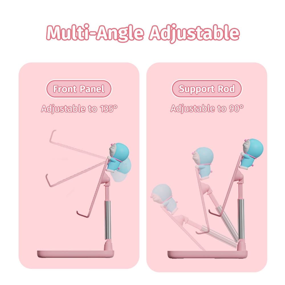 Giá Đỡ Điện Thoại Để Bàn ROCK Doraemon N30 (Anti-slip Silicone, Dual Axis Adjustment, Freely Adjustable Height)