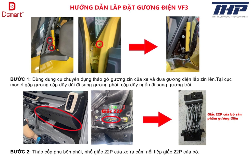 Gương Điện Vf3 Plus