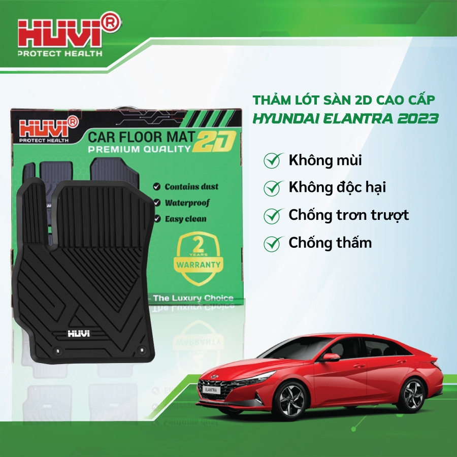 Thảm trải sàn xe ô tô Hyundai Elantra 2023 2D Cao Cấp