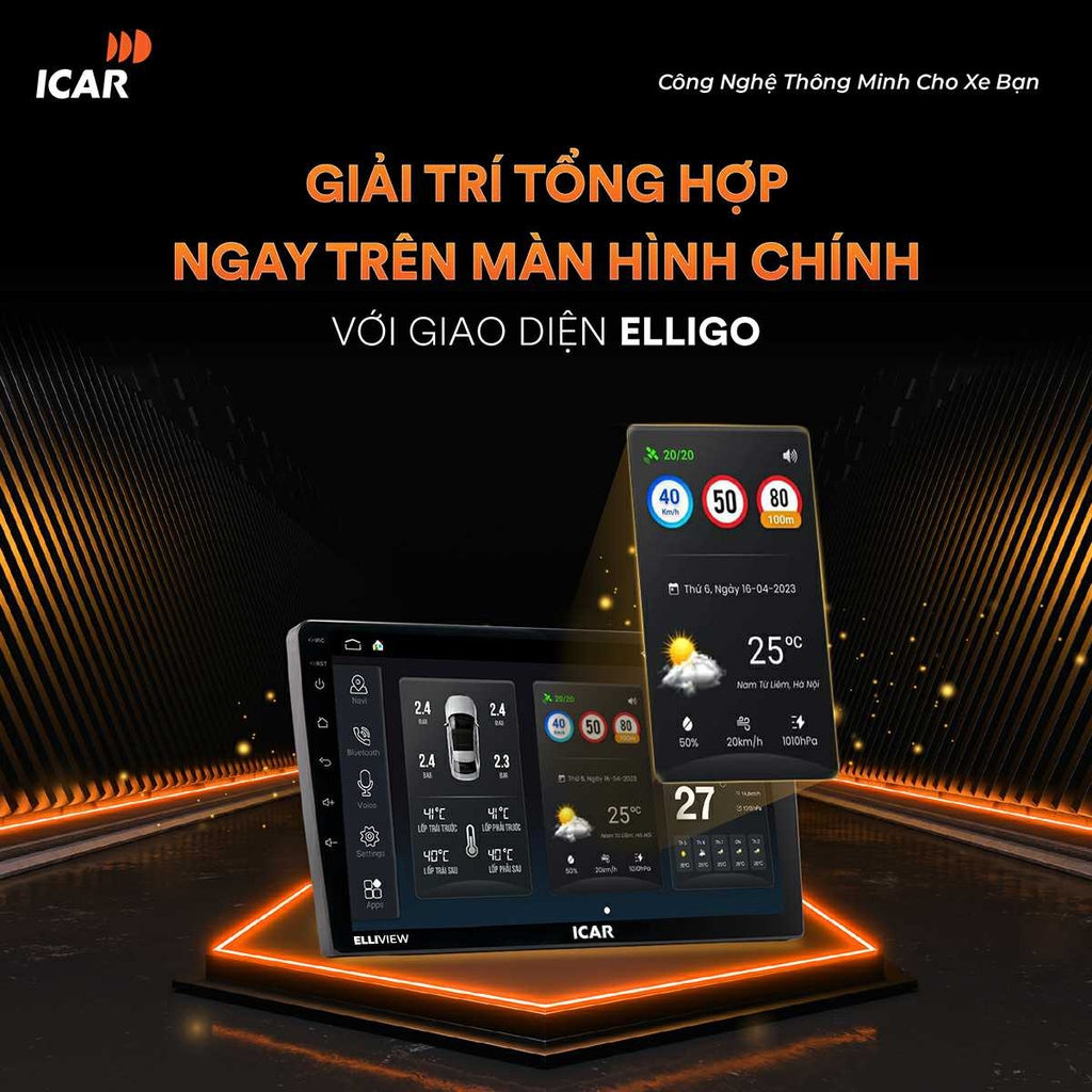 Màn hình Android ICAR Elliview UE