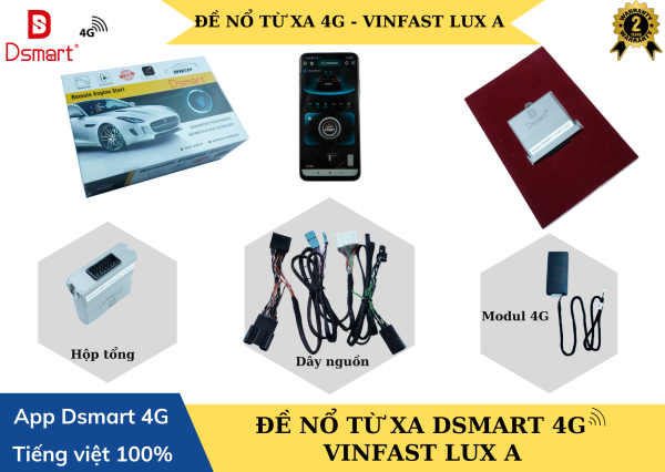 Đề nổ từ xa VINFAST  LUX SA/LUX A - Đề nổ trên chìa khóa zin - Đề nổ 4G trên app