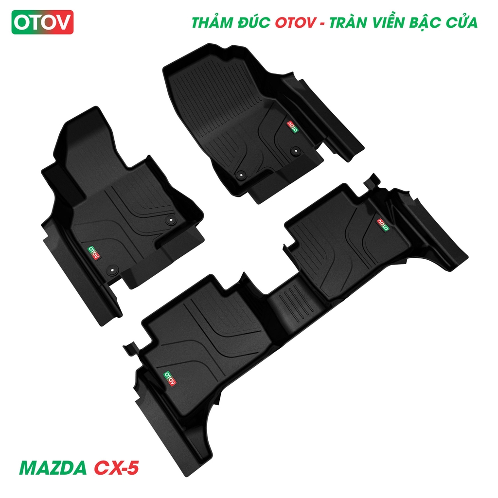 Thảm Đúc OTOV Tràn Viền Bậc Cửa Cho Xe Mazda CX5 2018+