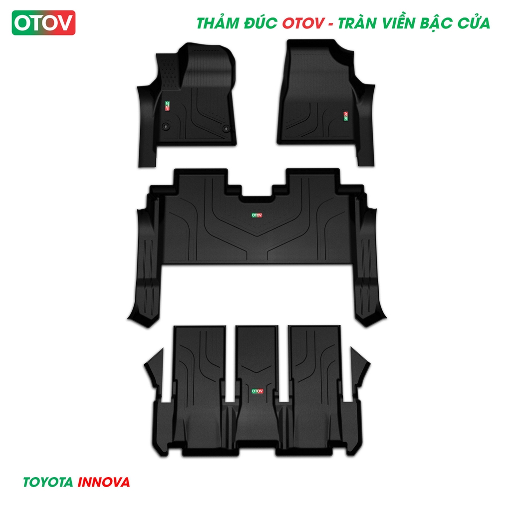 Thảm Đúc OTOV Tràn Viền Bậc Cửa Cho Xe Innova 2023+