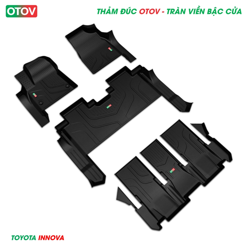 Thảm Đúc OTOV Tràn Viền Bậc Cửa Cho Xe Innova 2023+