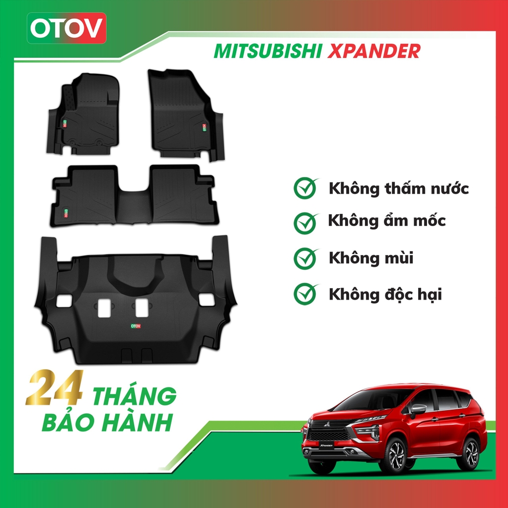 Thảm Đúc OTOV Tràn Viền Bậc Cửa Cho Xe Xpander 2018+