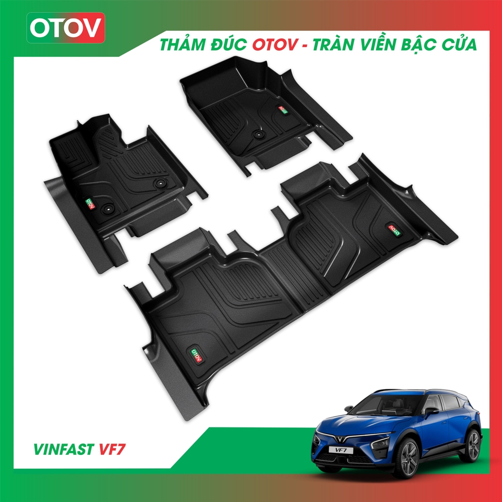 Thảm Đúc OTOV Tràn Viền Bậc Cửa Cho Xe Vinfast VF7