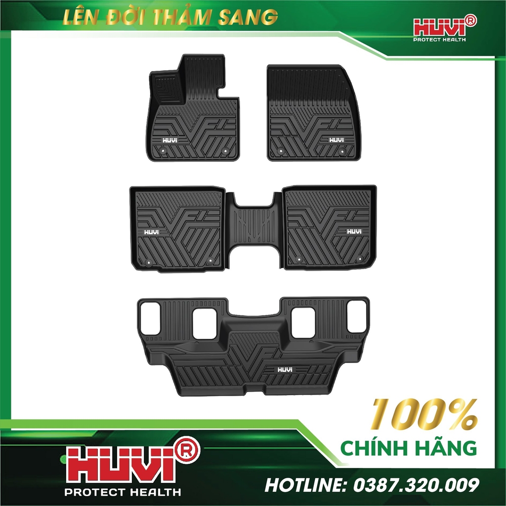 Thảm lót sàn ô tô Vinfast VF9 Cao Cấp (6 chỗ)