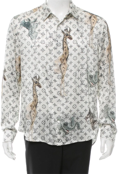 Áo sơ mi Louis Vuitton màu xanh Full print gradient 2022 11 AUTHENTIC Nhập  khẩu