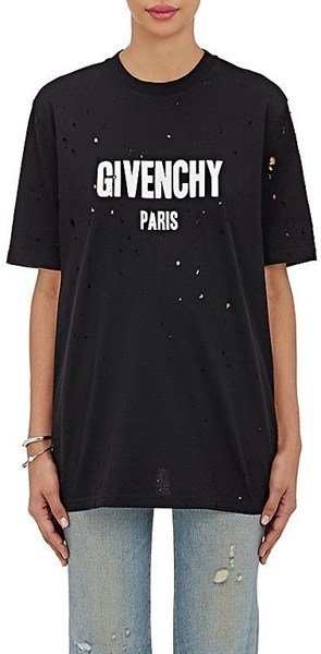 Áo Thun Givenchy Destroyed Black Tee PREMIUM The Player Zone