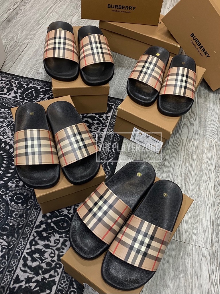 Dép Burberry Furley Vintage Check Pool Slides Best Quality The Player Zone