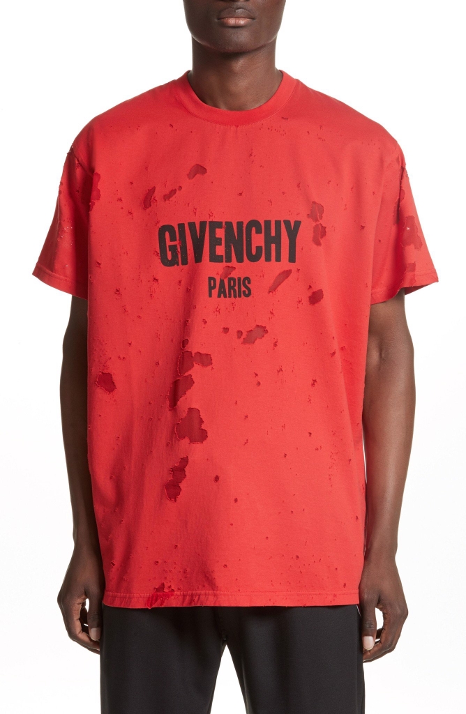 Áo Thun Givenchy Distressed Paris Premium Quality The Player Zone