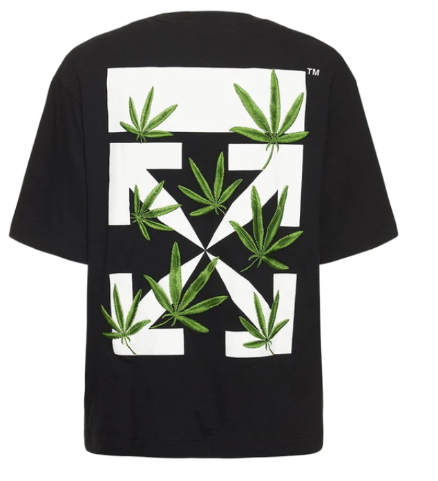 Áo Thun Off-White Weed Arrows Best Quality (Black)