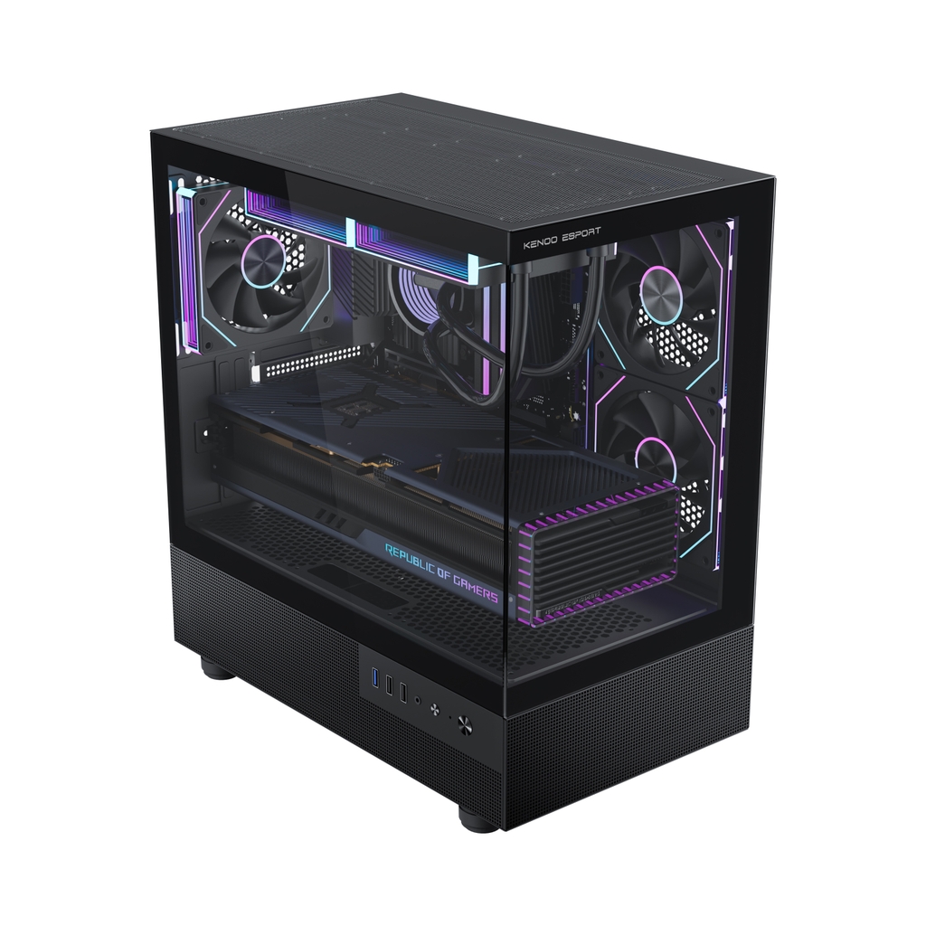 Vỏ máy tính KENOO ESPORT MK360 - Màu Đen