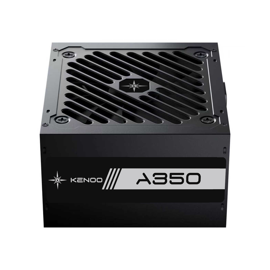 Nguồn máy tính KENOO ESPORT A350 - Màu Đen - Cáp dẹt