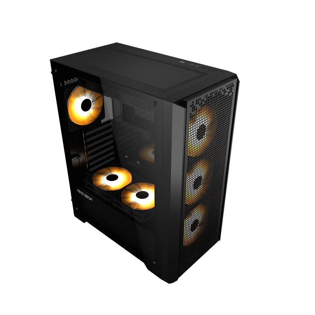 Vỏ máy tính KENOO ESPORT AFT241 - 3F - Màu Đen
