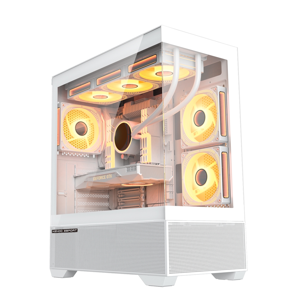 Vỏ máy tính KENOO ESPORT AK400 - Màu Trắng