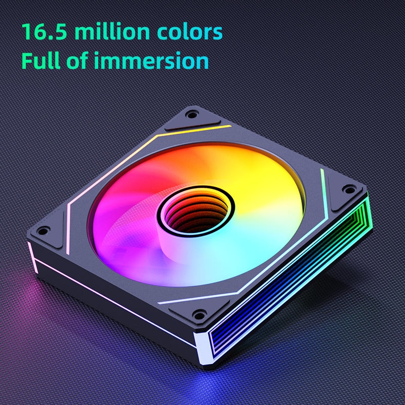 Quạt tản nhiệt KENOO ESPORT RGB INF1 - 2025 (Fan12) - Màu Đen