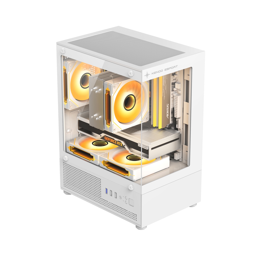 Vỏ máy tính KENOO ESPORT MK120 - Màu Trắng