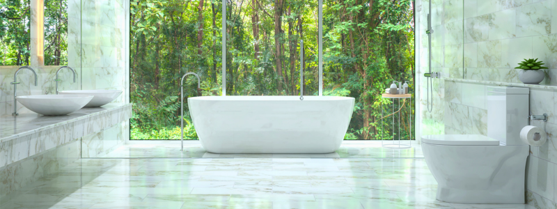 Đá tự nhiên ốp lát nhà tắm với vũ điệu đầy sắc màu