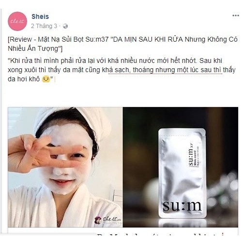 Mặt nạ thải độc Sum 37 Bright Award Bubble De Mask 2ml-hàn