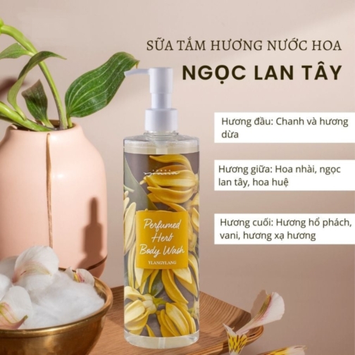 Gel sữa tắm SPANA PERFUMED HERB BODY WASH - Sữa tắm hương hoa thảo mộc SPANA  Thương hiệu: SPANA  Xuất xứ: Hàn Quốc
