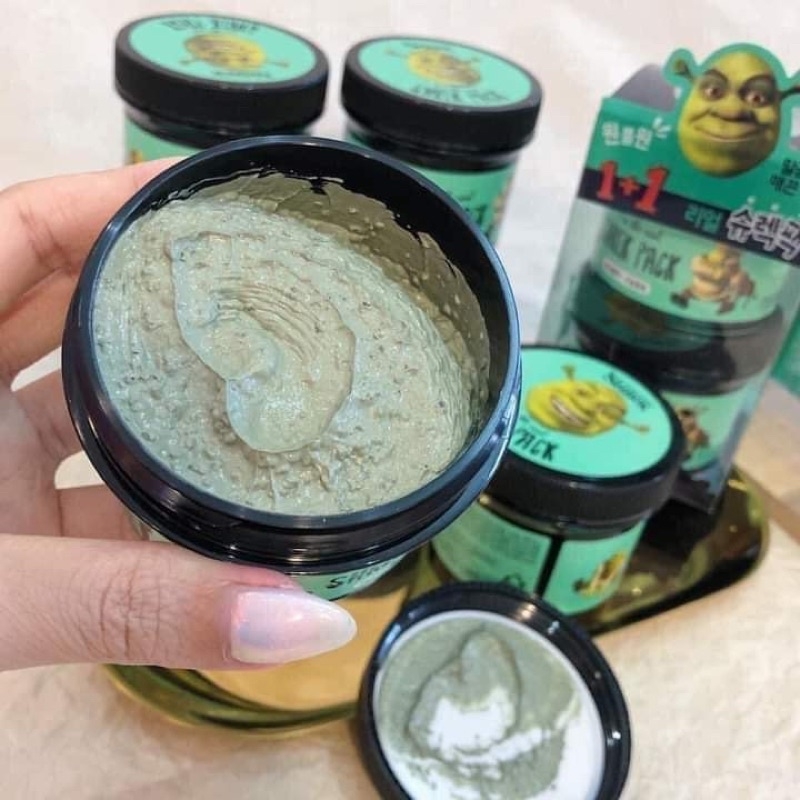 Mặt nạ tươi đất sét chiết xuất bạc hà The Real Shrek Pack 110gr-hàn
