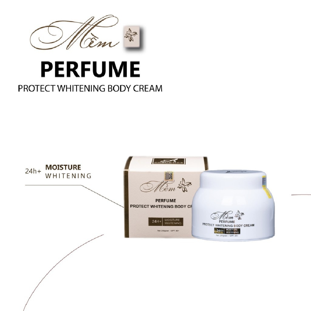 Kem trắng da body Mềm acosmetics - Dưỡng trắng nhanh chóng,mịn màng, hương nước hoa quyến rũ 150g