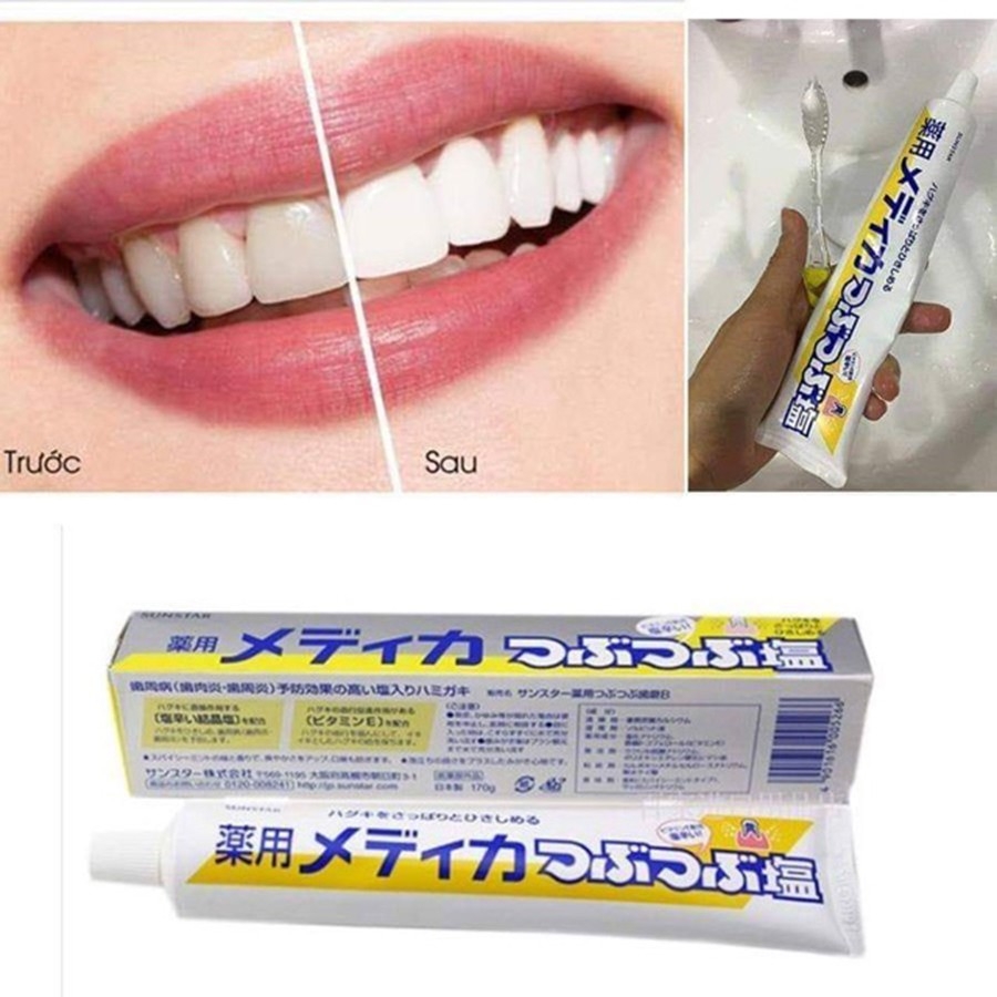 Kem đánh răng muối Sunstar 170g Nhật Bản-nhật